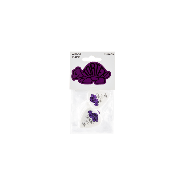 Dunlop 424P Tortex Wedge Purple 1.14
