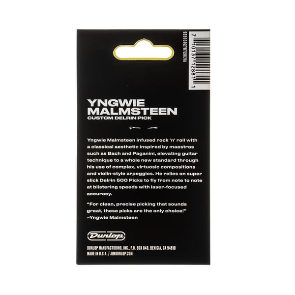 Dunlop YJMP02RD Malmsteen Custom Delrin Pick 2.0 mm 6pc