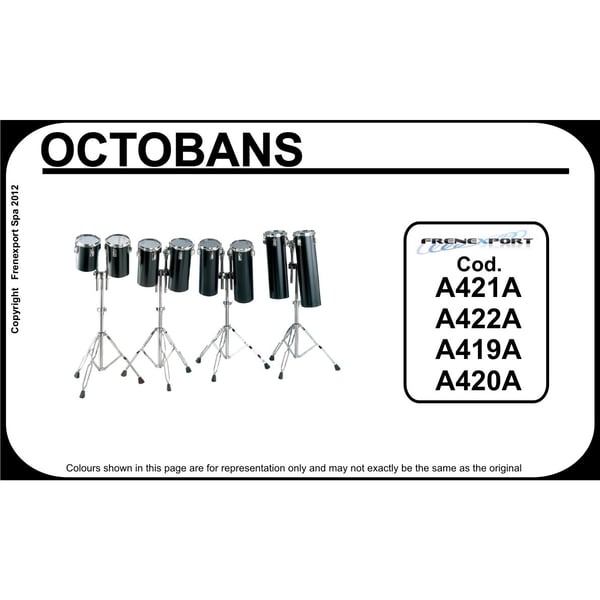 PEACE Coppia di Octoban in Alluminio nero con stand