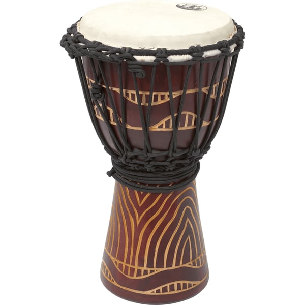Tanga DA40-8T Djembe Slammer 8" Mogano Scolpito Rosso