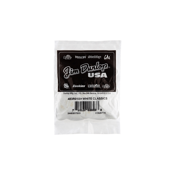 Dunlop 483R#01 White Classic - Extra Heavy