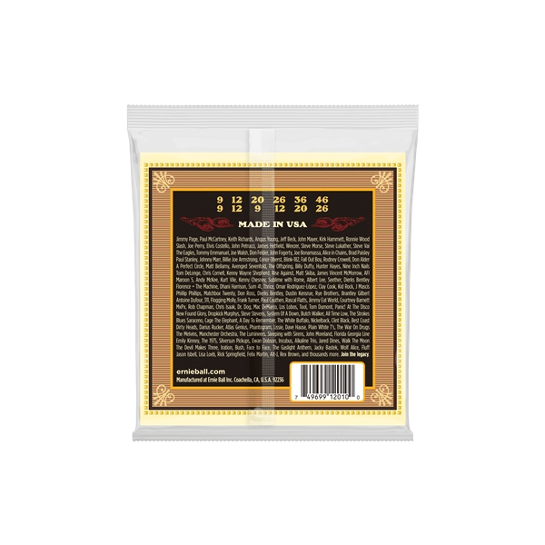 Ernie Ball 2010 Earthwood 80/20 Bronze Light 9-46