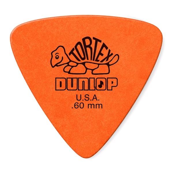Dunlop 431R Tortex Trianlge Orange .60