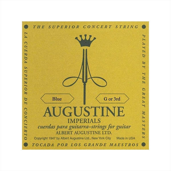 AUGUSTINE Corda per chitarra classica Imperial BLUE III (SOL). Modello IMP G-3RD