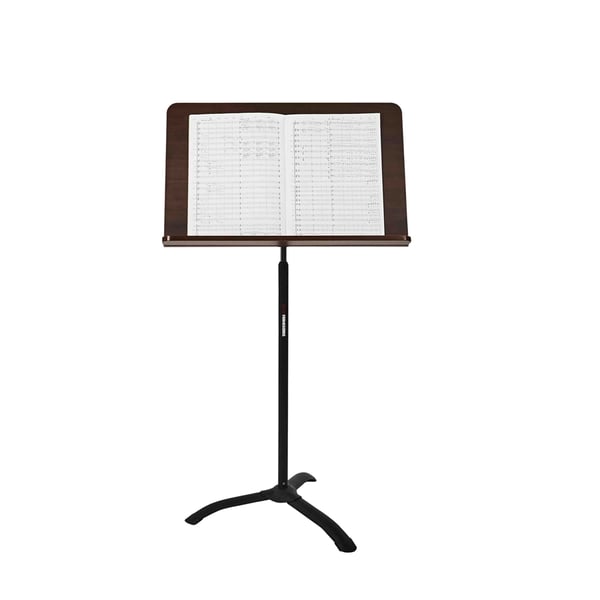 Gator Frameworks GFW-MUS-5000 - Leggio musicale in legno per direttore con base pieghevole