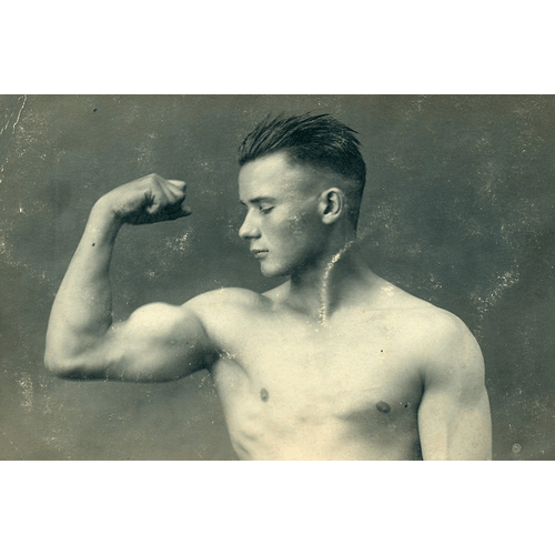 English School Ritratto di un culturista, c.1898