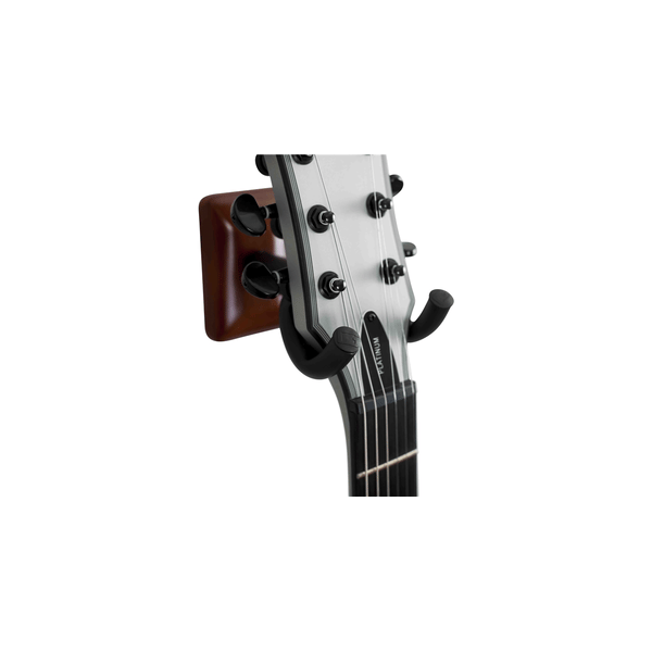 Gator Frameworks GFW-GTR-HNGRMHG Supporto a muro per chitarra con piastra mogano<br>