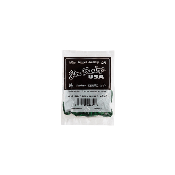 Dunlop 483R#12 Green Perloid - Heavy