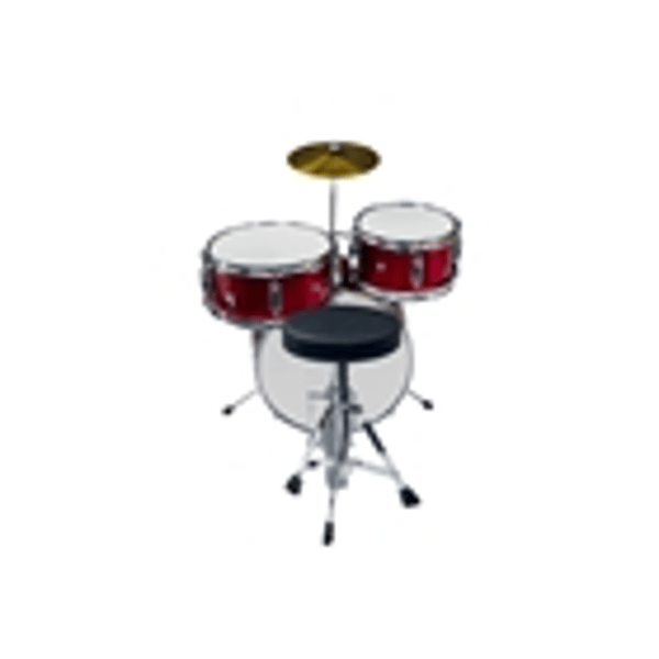 Eko Drums ED-100 Drum kit Metallic Red - 3 pezzi