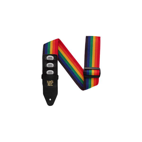 Ernie Ball 4188 Pickholder Strap Rainbow