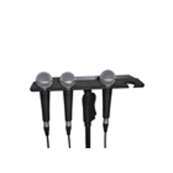 Gator Frameworks GFW-MIC-4TRAY Supporto multi-microfono per 4 microfoni<br>