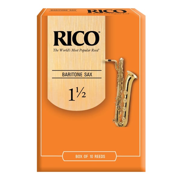 RICO Ance per Sax Baritono in Mib, Misura 1.5, confezione 10 pz. Modello RLA1015