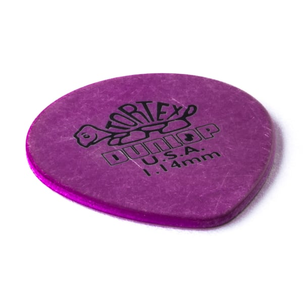 Dunlop 413R Tortex Tear Drop Purple 1.14