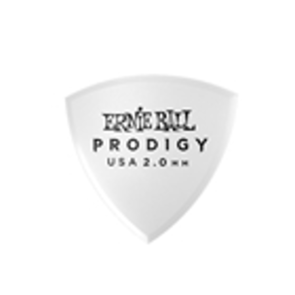 Ernie Ball 9337 Plettri Prodigy Shield White 2,0 mm Busta 6