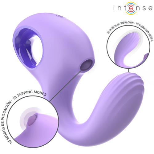 INTENSE - BAXTER VIBRADOR & ESTIMULADOR VIOLETA CONTROL REMOTO