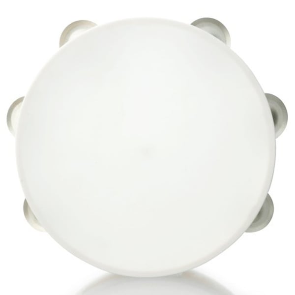 ANGEL Tamburello con sonagli in PVC con pelle sintetica, misura large