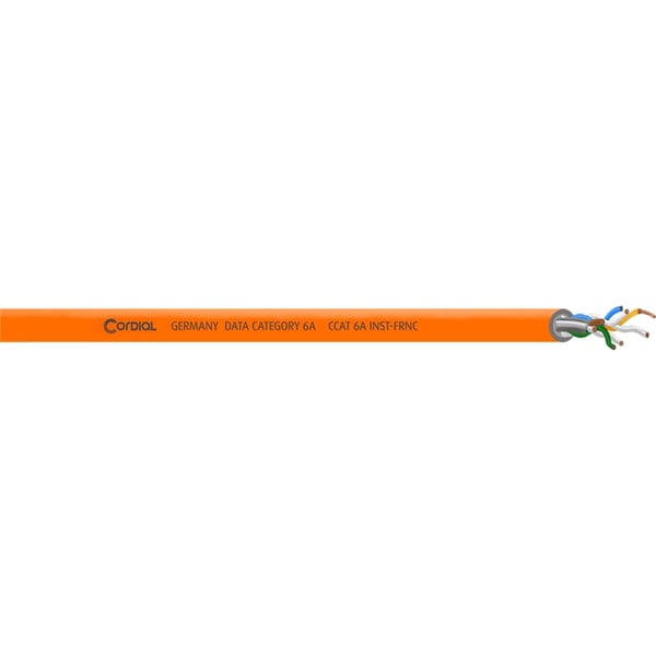 Cordial CCAT 6A INST-ORANGE 100 FRNC