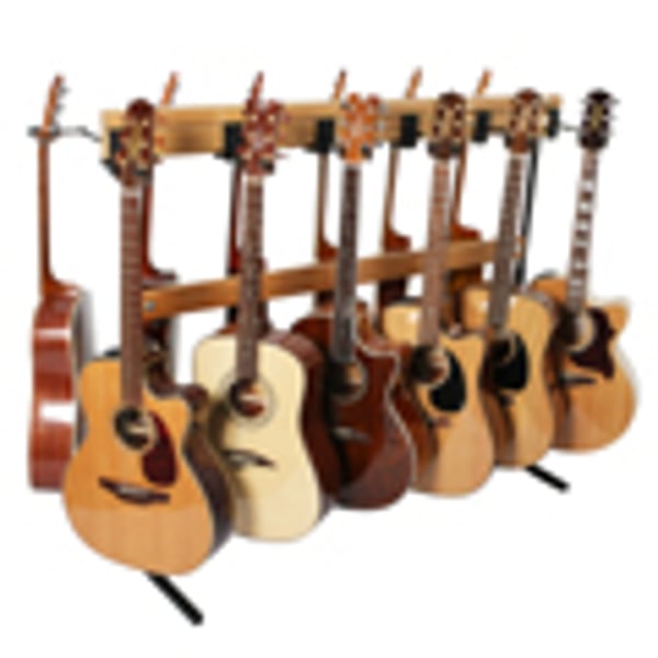 STRINGSWING Espositore da terra in legno per 12 chitarre