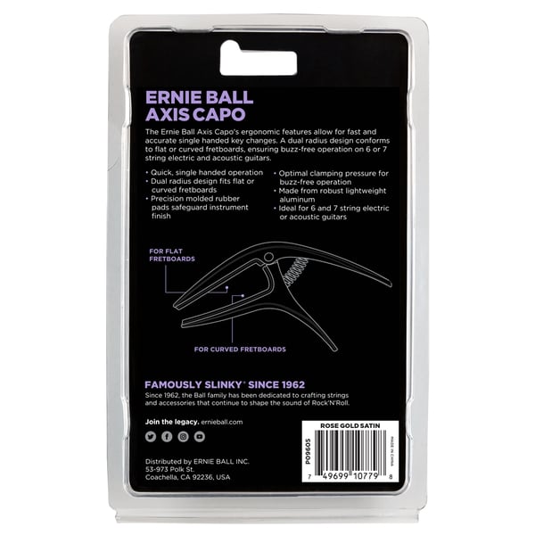 Ernie Ball 9605 Axis Capo Rose Gold 2021