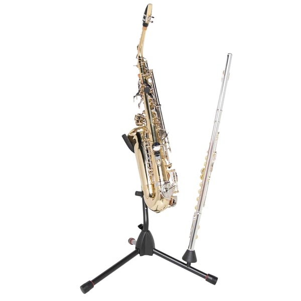 Gator Frameworks GFW-BNO-SAXFLU Supporto a treppiede per sax alto/tenore con attacco per clarinetto o flauto&lt;br&gt;