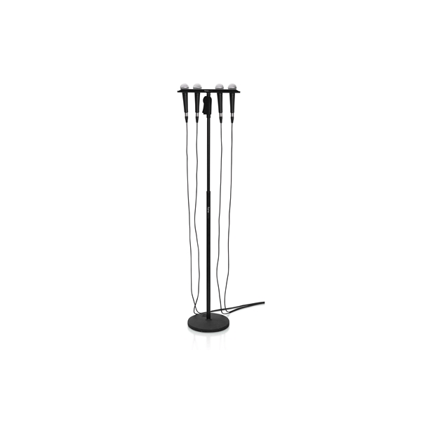 Gator Frameworks GFW-MIC-4TRAY Supporto multi-microfono per 4 microfoni<br>