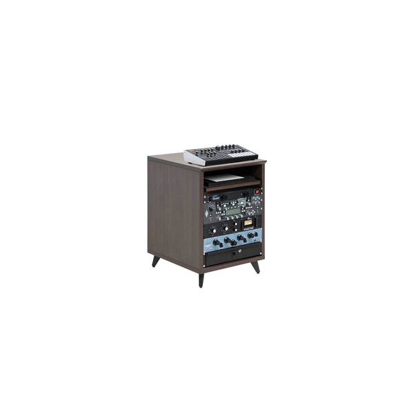 Gator Frameworks GFW-ELITEDESKRK-BRN Rack studio 10U in noce scuro<br>