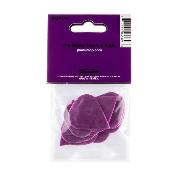 Dunlop 412P1.14 Tortex Sharp Purple