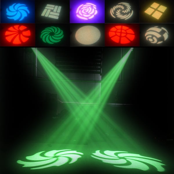 SOUNDSATION Scanner 30W LED COB RGB con 9+1 gobos