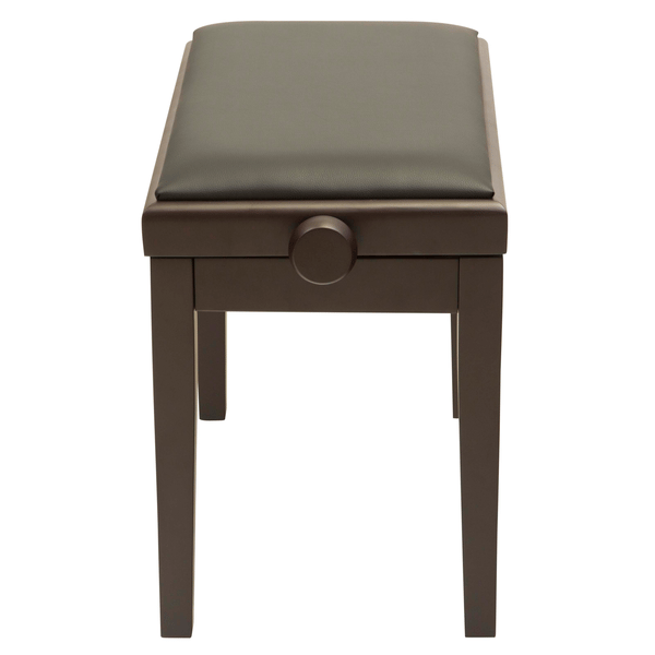 PROEL STAGE Panca professionale regolabile in legno per piano ed organo. Telaio Palissandro opaco. Cuscino imbottito con rivestimento in similpelle nera.