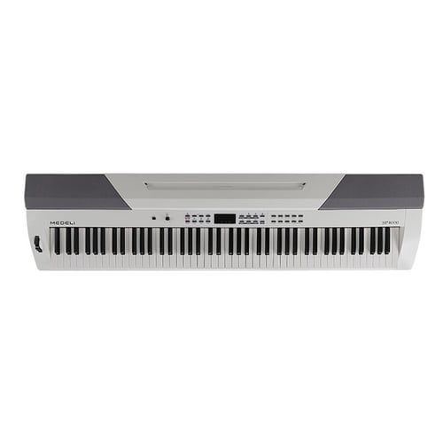 MEDELI Stage piano a 88 tasti con tastiera hammer action e finitura di colore bianco