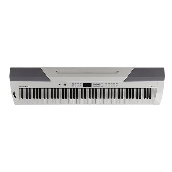 MEDELI Stage piano a 88 tasti con tastiera hammer action e finitura di colore bianco