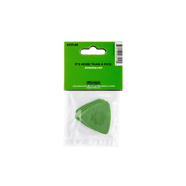 Dunlop 431P Tortex Triangle Green .88