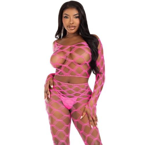 LEG AVENUE SETS LEG AVENUE - TOP E LEGGINS HARDCORE FUCSIA