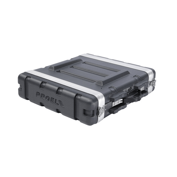 PROEL STAGE Custodia a rack 19' - 2 unità - realizzata in 'Polietilene FORCE'. Profondità interna utile: 420 mm