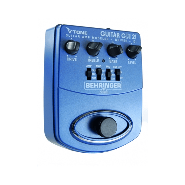 BEHRINGER GDI21 V-TONE GUITAR PEDALE PER CHITARRA ELETTRICA MODELLATORE AMPLIFICATORI DI-BOX EQUALIZZATORE 2 BANDE 27 MODE