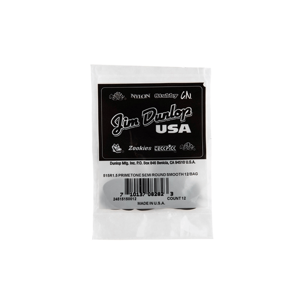 Dunlop 515R1.5 Primetone Semi Round (Smooth), Refill Bag/12