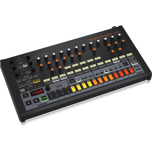 BEHRINGER RD-8 MKII RYTHYM DESIGNER DRUM MACHINE 16 PAD 64 STEP SEQUENCER EX-DEMO