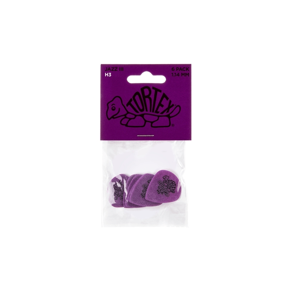 Dunlop 472PH3 Tortex Jazz III H3 Heavy Player's Pack