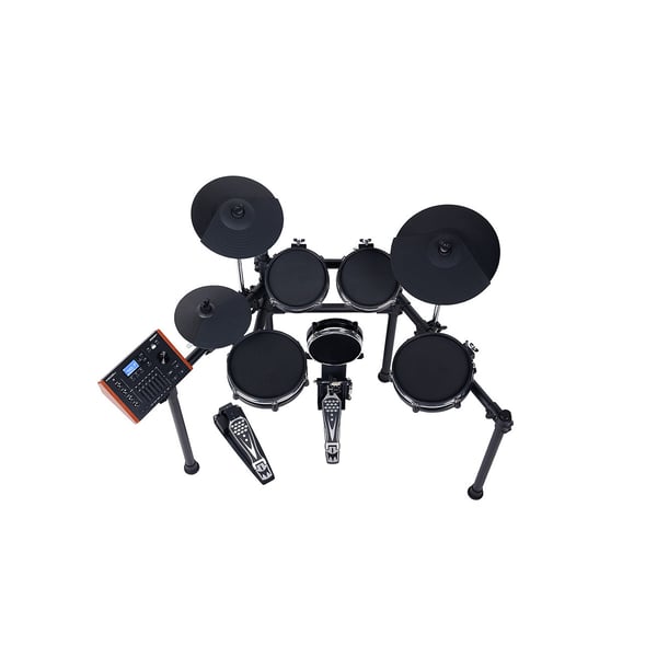 MEDELI Batteria elettronica compatta ed elegante con tecnologia "PURE DRUM" e composta da Snare, 3 Tom e kick trigger tutti con Mesh Head.