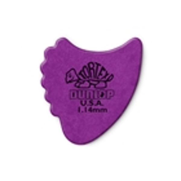 Dunlop 414R Tortex Fin Purple 1.14