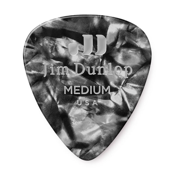 Dunlop 483R#02 Black Perloid - Medium