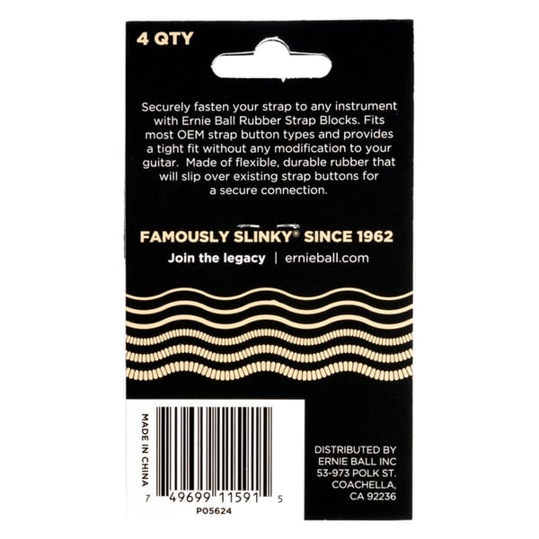Ernie Ball 5624 Strap Blocks Cream