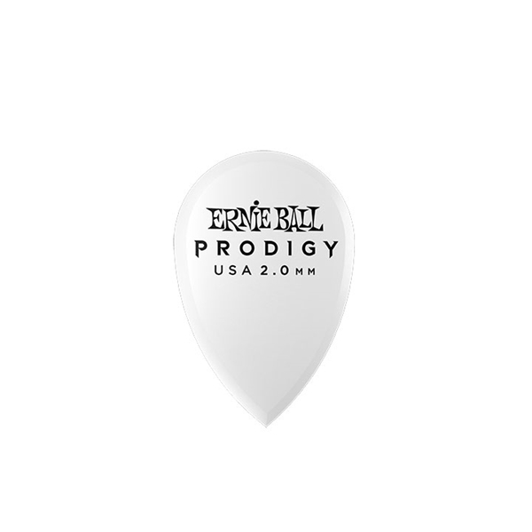 Ernie Ball 9336 Plettri Prodigy Teardrop Bianco 2,0 mm Busta 6