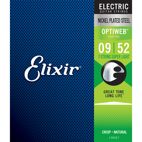 ELIXIR 19007 ELECTRIC NICKEL PLATED STEEL OPTIWEB