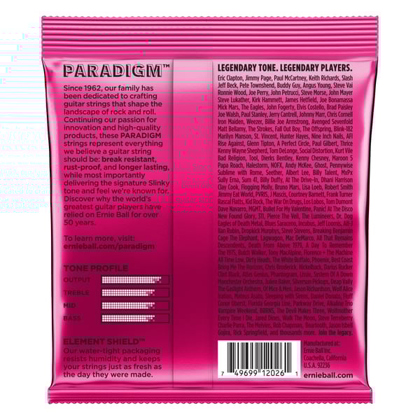 ERNIE BALL Corde Paradigm Super Slinky per chitarra elettrica Super. Modello P02023