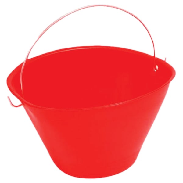 SECCHIO PER MURATORE 'EXTRA' rosso. Modello rosso