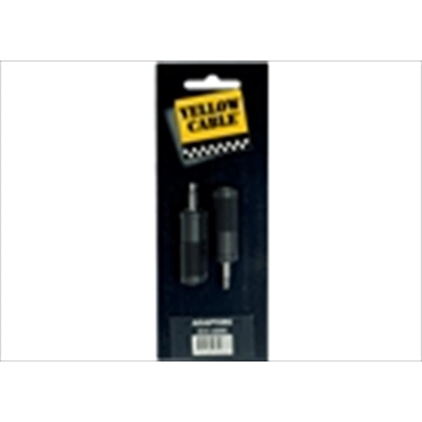 Yellow Cable AD05 Adattatore Mini Jack Mono Maschio/Jack Mono Femmina 2 Pcs