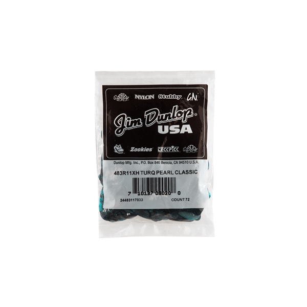 Dunlop 483R#11 Turquoise Perloid - X Heavy