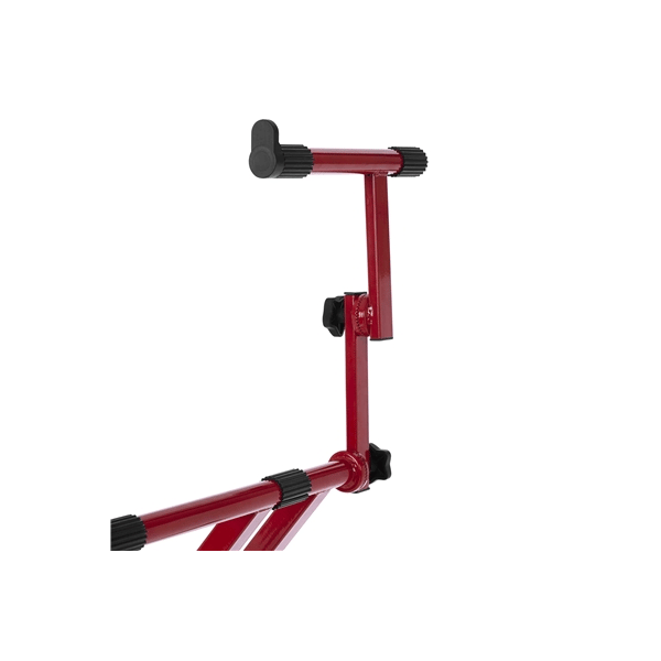 Gator Frameworks GFW-KEY-5100XRED Supporto per tastiera a doppio livello con struttura a "X" in colore rosso<br>