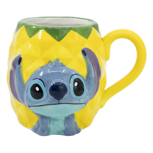 Lilo &amp; Stitch mug 3D Stitch Pineapple 414 ml